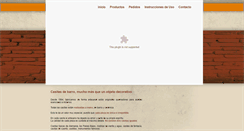 Desktop Screenshot of casitasdebarro.com